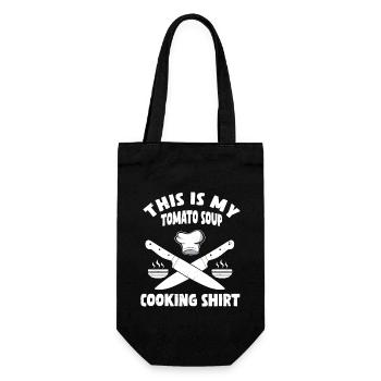 Chemise de cuisine Soupes à la tomate - Sac à bouteille - noir - Devant