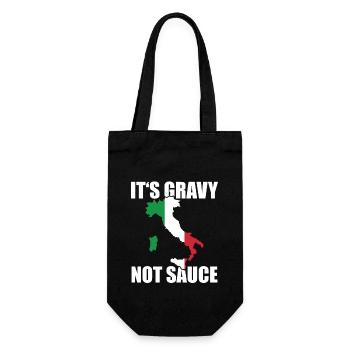 It's Gravy Not Sauce Italian Cuisine - Gift Bag for Bottles - black - Front