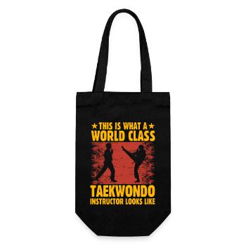 C’est ce qu’est un instructeur de taekwondo de classe mondiale - Sac à bouteille - noir - Devant