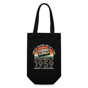 Die Legenden wurden in den Jahren 1959 - 1959 geboren - Geschenkbeutel für Flaschen - Schwarz - Vorne