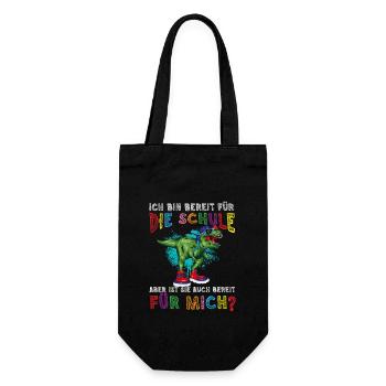 Je suis prêt pour ça, elle est prête pour moi - Sac à bouteille - noir - Devant