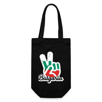 Bulgarien Balkan Urlaub Flagge Sofia Bulgare - Geschenkbeutel für Flaschen - Schwarz - Vorne