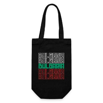 Bulgare Bulgarien Flagge Urlaub Sofia Herkunft - Geschenkbeutel für Flaschen - Schwarz - Vorne