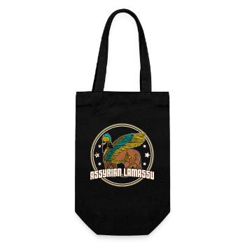 Lamassu Deity Babylon Assyria Sumer Antique - Gift Bag for Bottles - black - Front