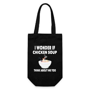 Amusez-vous avec de la soupe au poulet - Sac à bouteille - noir - Devant