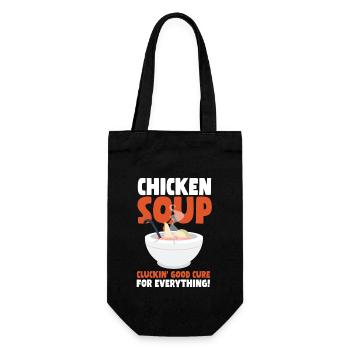 T-shirt soupe au poulet - Sac à bouteille - noir - Devant