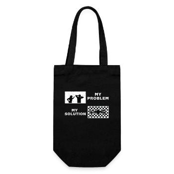 Drone Racing Lover Mon Problème Mon Pictogramme Papa Maman - Sac à bouteille - noir - Devant