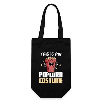 Popcorn Costume Popcorn Puffed Corn Popcorn Machine - Gift Bag for Bottles - black - Front