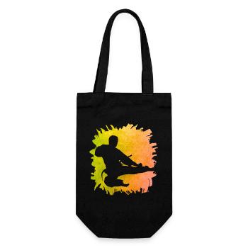 Taekwondo - Geschenkbeutel für Flaschen - Schwarz - Vorne