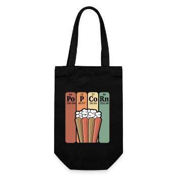 Vintage Popcorn période système chimie Movie Night - Sac à bouteille - noir - Devant