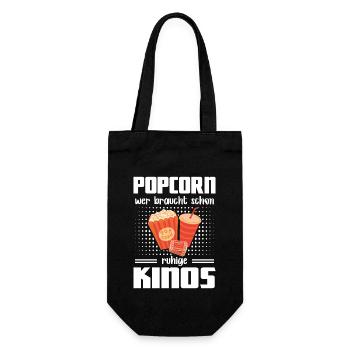 Popcorn qui a besoin de cinémas silencieux - Sac à bouteille - noir - Devant