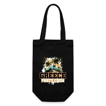Greece Party Crew Holidays - Gift Bag for Bottles - black - Front