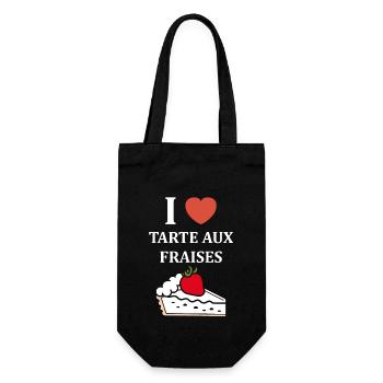 Tarte aux fraises - Sac à bouteille - noir - Devant