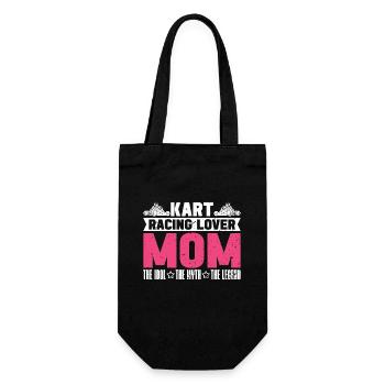 Kart Racing Lover Mom The Idol The Kart Driver - Gift Bag for Bottles - black - Front
