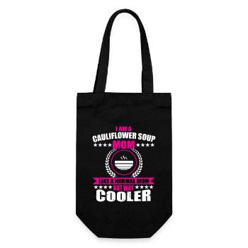 BlumenkBlumenkohlsuppe Mama - Geschenkbeutel für Flaschen - Schwarz - Vorne