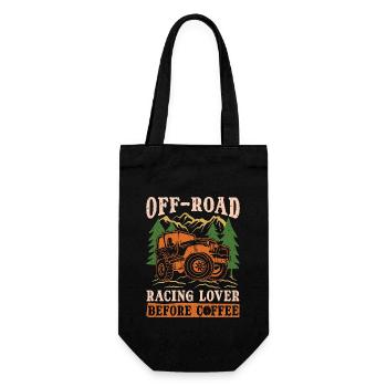 Off-Road Racing Lover Before Offroad Coffee Lover - Gift Bag for Bottles - black - Front