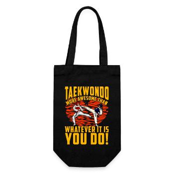 Le taekwondo est plus génial que tout ce que vous faites ! - Sac à bouteille - noir - Devant