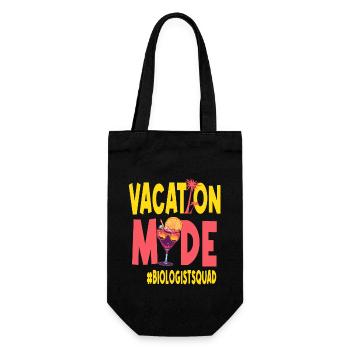 Biologist Vacation Vacy Mode Biologistsquad - Gift Bag for Bottles - black - Front
