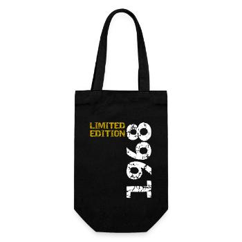 1968 Limited Edition Birthday Gift Wife Husband - Gift Bag for Bottles - black - Front