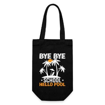 Bye Bye École Hello Pool - Sac à bouteille - noir - Devant