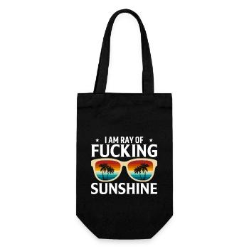 Ich Bin Der Verdammte Sonnenschein - Geschenkbeutel für Flaschen - Schwarz - Vorne