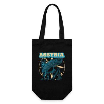 Assyria Persia Lamassu Iran Mesopotamia Antique - Gift Bag for Bottles - black - Front