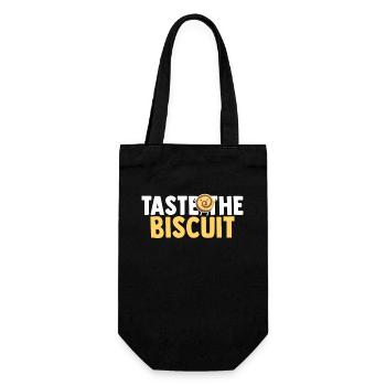 Taste The Biscuit Taste The Goodness - Gift Bag for Bottles - black - Front