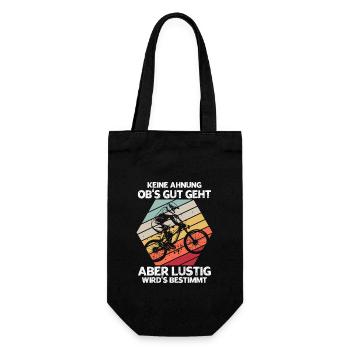 I don't know if it's going well, but it's going to be determined - Gift Bag for Bottles - black - Front