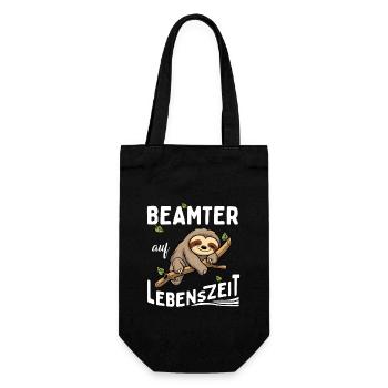 Sloth Civil Servant for Life - Gift Bag for Bottles - black - Front