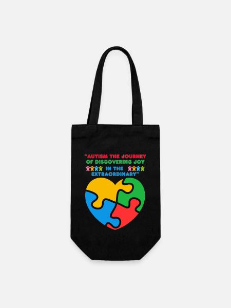 Autism - Gift Bag for Bottles - black