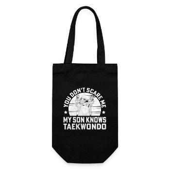 tu ne me fais pas peur mon fils connaît le taekwondo - Sac à bouteille - noir - Devant