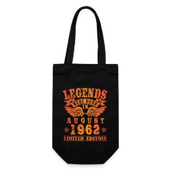 Les légendes sont nées en août 1962 - Sac à bouteille - noir - Devant