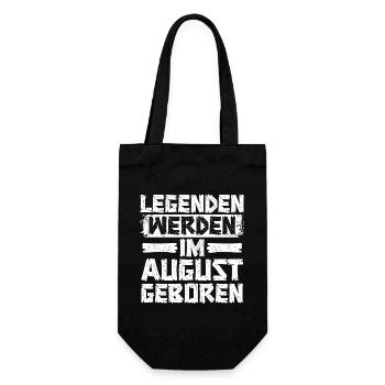 Legends are born in August - Gift Bag for Bottles - black - Front