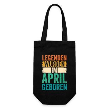 Les légendes sont nées en avril - Sac à bouteille - noir - Devant