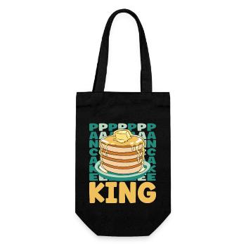 Pancake Lover Kids King Pancake - Gift Bag for Bottles - black - Front