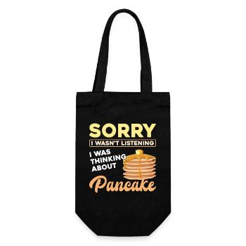 Pancake Lover Kids Sorry I Wasn't - Gift Bag for Bottles - black - Front
