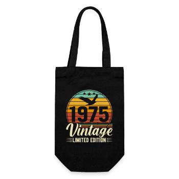 Unique 1975 Vintage Vintage Design - Gift Bag for Bottles - black - Front