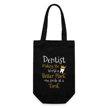 Dentiste Faire Le Monde D’un Meilleur Endroit Un Smi - Sac à bouteille - noir - Devant