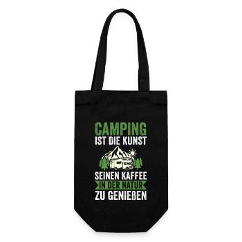 Camper Caravan Motorhome Camping Camping - Gift Bag for Bottles - black - Front
