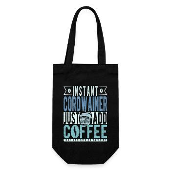 Instant Cordwainer Just Add Coffee - Gift Bag for Bottles - black - Front