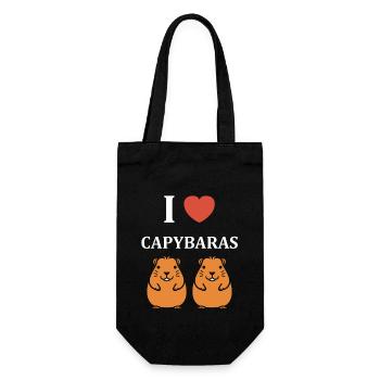 Humour Capybara - Sac à bouteille - noir - Devant
