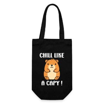 Humour Capybara - Sac à bouteille - noir - Devant