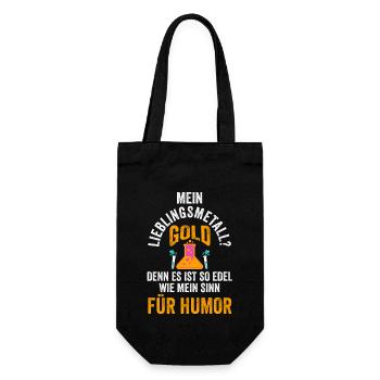 Chemist Science Physics Chemistry - Gift Bag for Bottles - black - Front