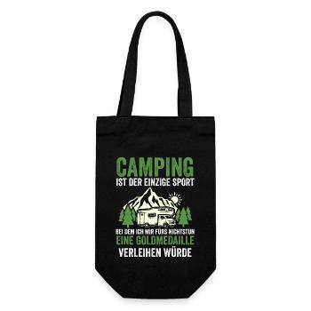 Camper Caravan Motorhome Camping Camping - Gift Bag for Bottles - black - Front