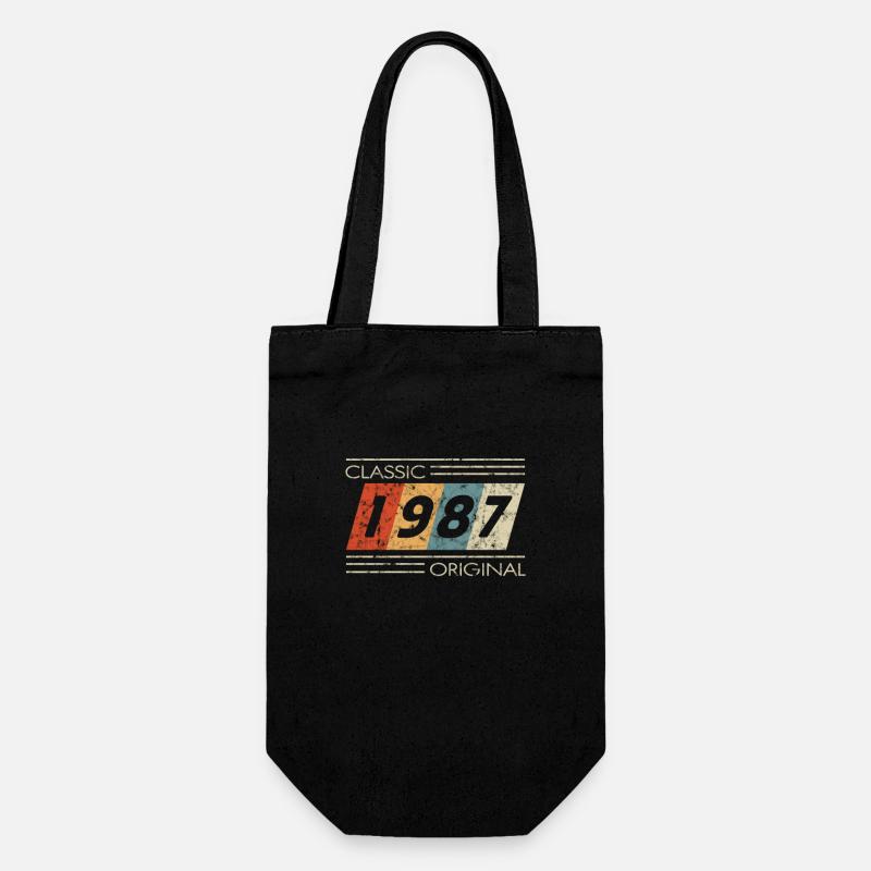 1987 Birthday Classic Original II - Gift Bag for Bottles - black