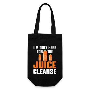 Funny Juice Cleanse Detox Shirt - Gift Bag for Bottles - black - Front