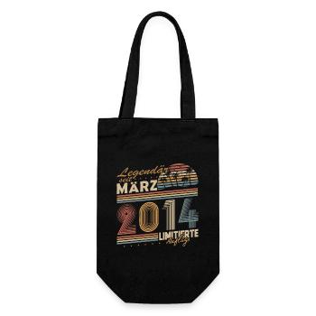 Légendaire depuis mars 2014 Cadeau Anniversaire - Sac à bouteille - noir - Devant
