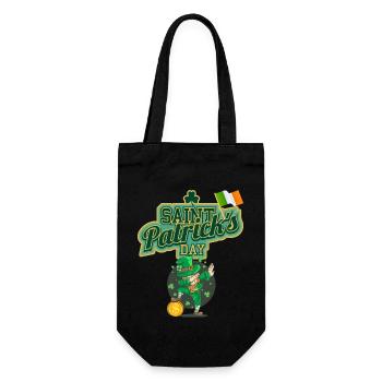 Fête de la Saint-Patrick - Sac à bouteille - noir - Devant