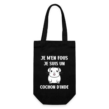 Humour cochon d'ine - Sac à bouteille - noir - Devant
