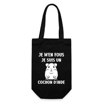 Humour cochon d'ine - Sac à bouteille - noir - Devant